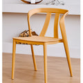 Scandinavian plastic chair balcony courtyard popular dining table and chair thickened dining chair stackable casual backrest stoolaccessible luxury