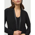fall/winter new european and american style solid color pocket long sleeve casual leather patchwork jacket for women