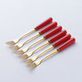 Chinese red gold cross