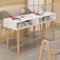 Japanese style wooden nail salon desk small single and double popular double layer manicure table manicure table manicure table
