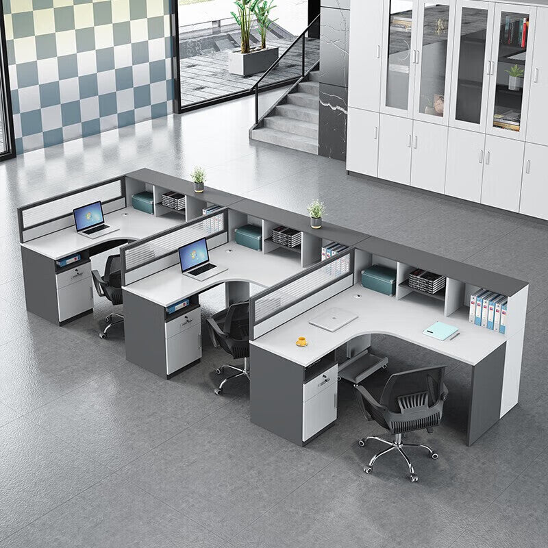 Shengli office desk and chair combination screen workstation partition card slot computer desk financial staff desk