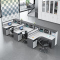 Shengli office desk and chair combination screen workstation partition card slot computer desk financial staff desk