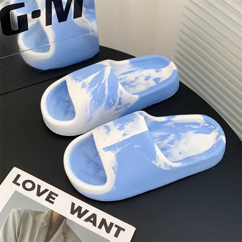 Best sellingeva high-looking, anti-slip, anti-odor home slippers for men and women, summerfor homecouple soft bottom one word