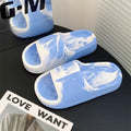 Best sellingeva high-looking, anti-slip, anti-odor home slippers for men and women, summerfor homecouple soft bottom one word