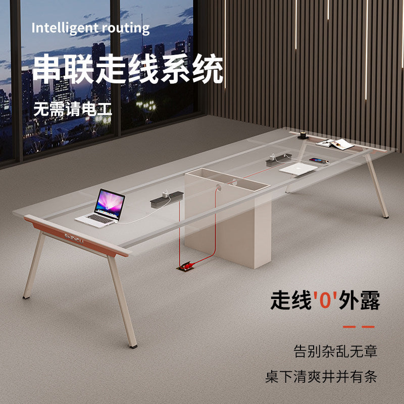 Saint li conference table long table casual modern large and small conference room reception table and chair combination training table office desk