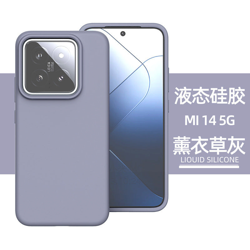 Official xiaomi 17 liquid silicone solid color phone case, new redmi k70 shockproof soft shell protective cover 16u