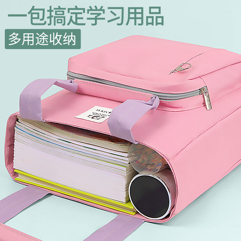 Primary school students carry book bags, tutoring document bags, school bags, test paper bags, make-up bags, maternity inspection storage bags for pregnant women