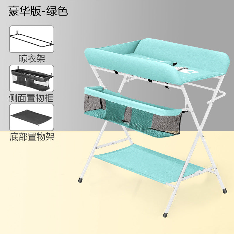 Diaper changing table - portable, multifunctional, foldable baby care station for newborns - bathing, diaper changing, and massage