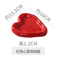 Instagram-worthy photo prop tray, heart-shaped personalized jewelry storage dish, electroplated glossy high-end jewelry display plate