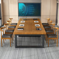 Solid wood conference table, reception table, long table, large board table, european style negotiation table, industrial style training table, office table for home