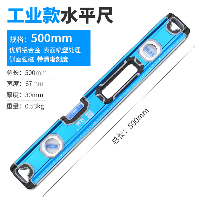 High-precision mini magnetic level for diy & home improvement - solid aluminum alloy, drop-resistant, with small bubble