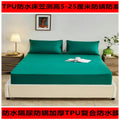 2024 new arrival: solid color tpu waterproof fitted sheet - class a, machine washable, mattress protector for innerspring mattresses