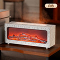 Charcoal fireplace-supreme edition [c06 white + 5 bottles of essential oil]