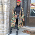 S390237 in stock wholesale women's mid-length casual fashion european and american camouflage print patchwork military overcoat