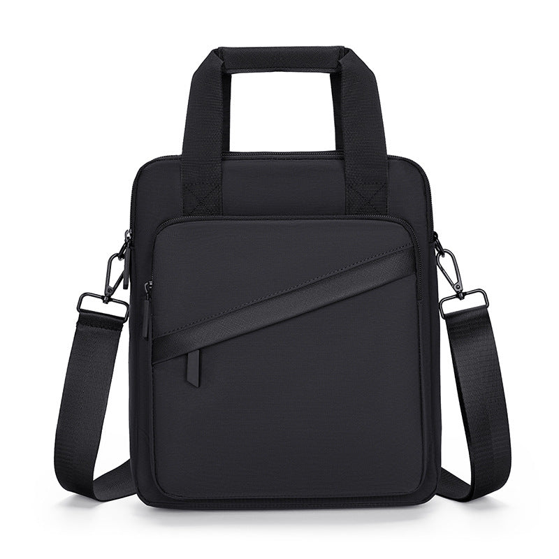 Cross-border simple laptop bag 2025 large-capacity business briefcase travel commute shoulder messenger bag wholesale