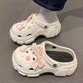 Crocs women's outwear super thick bottom summernew arrivalfashionpopular shit-stepping breathable height-increasing cute toe-cap sandals
