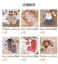Kids clothing  cross-border new arrivalfashion spring & fallgirlwhite short-sleeved t-shirt + blue pants