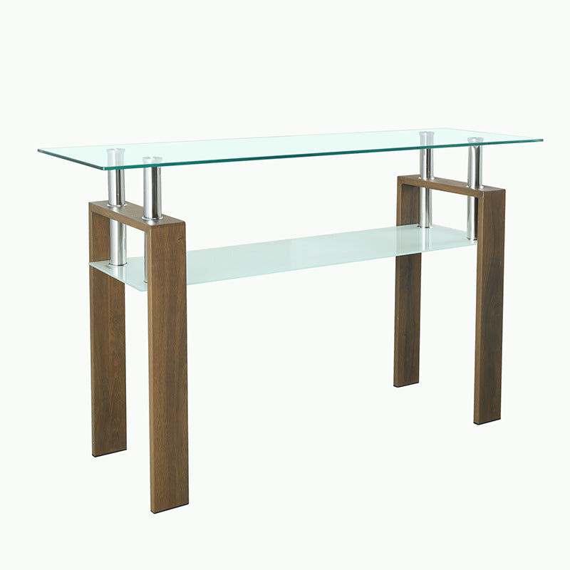Tempered glass coffee table living room coffee table modern casual side table transparent coffee tableglass coffee table