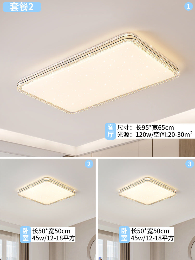 Zhongshan Lighting Factory direct sales simple cream wind living room light ultra-thin whole house led bedroom advanced ceiling light