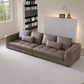 Italian normcore blazer genuine leather sofa casual modern straight row first layer cowhide house designer living room sofa