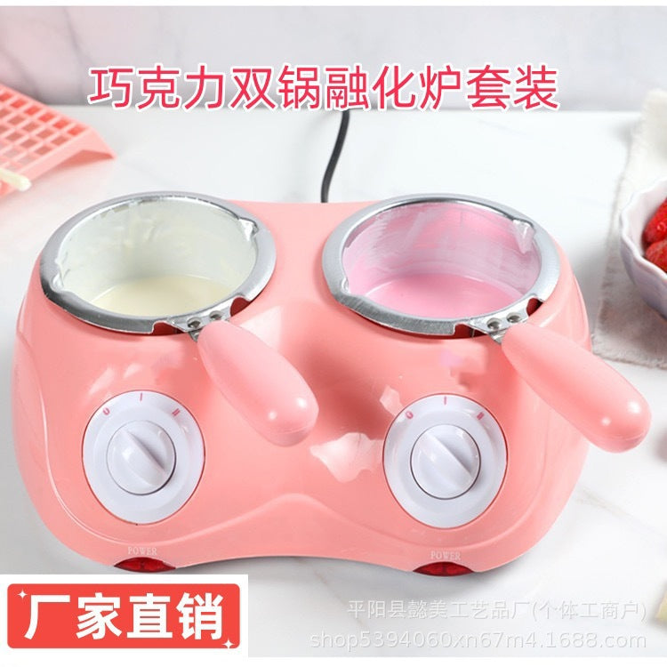 chocolate melting pot double furnace electric heating pot diy handmade soap essential oil handmade pot for home baking pot