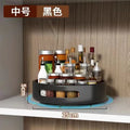 360-degree rotating spice rack - kitchen seasoning organizer, multi-functional condiment storage box and shelf