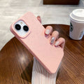 Wheat husk suitable for apple 16pro pure color mobile phone case iphone11/13 high-end ins anti-fall tpu protective cover