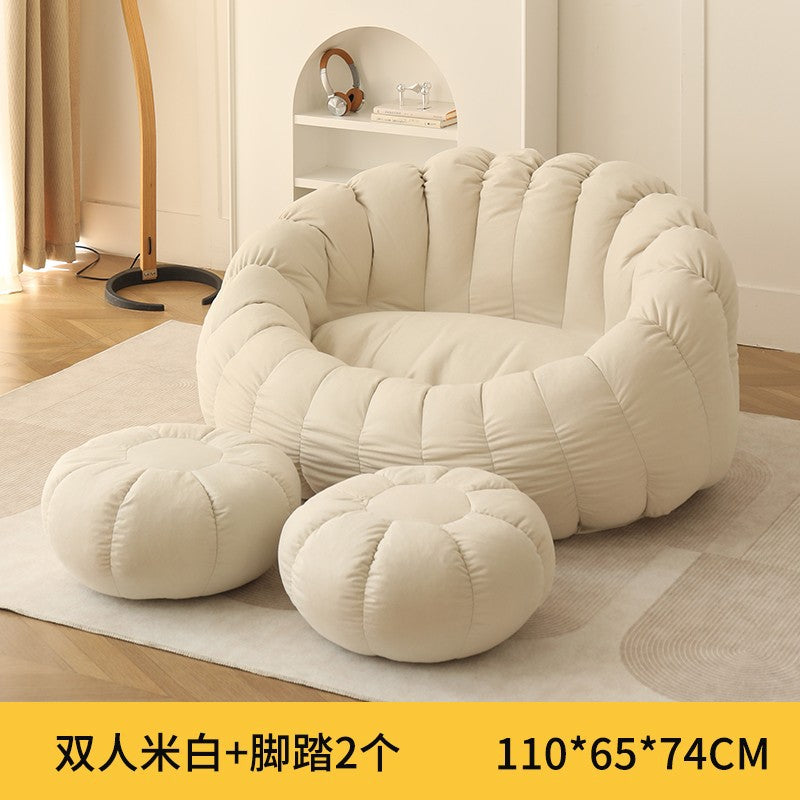 Popular bean bag lazy sofa bedroom for home double tatami lounge chair balcony casual reclining sofa