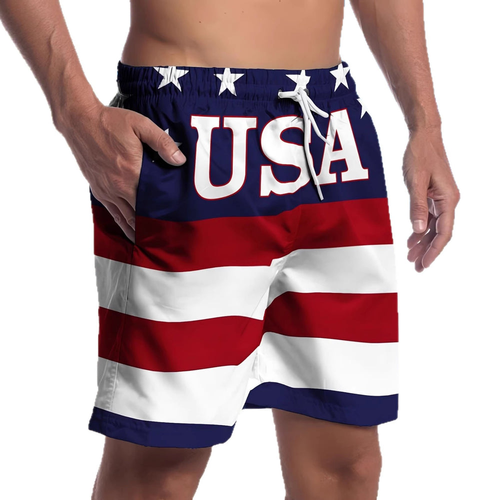 trending men's beach shorts, quick-dry swim trunks, casual sportswear, european and american new style 3d digital printing