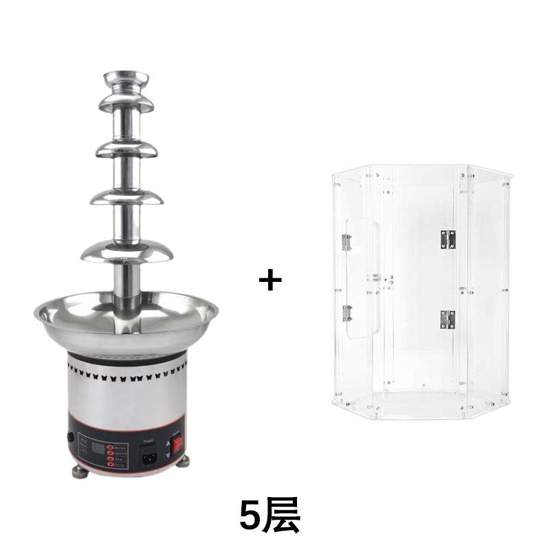 Commercial chocolate fountain/waterfall machine - 4/5/6/7 tier windshield cover - pvc windproof & dustproof plastic isolation shield