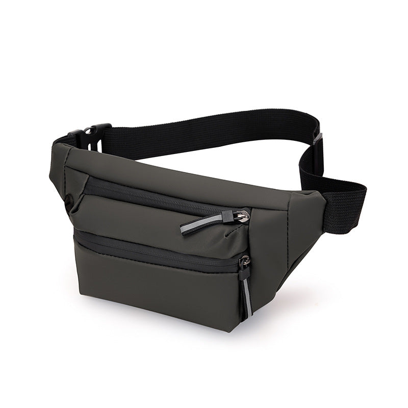 Cross-border men's fanny pack, mobile phone multi-functional casual breast bag, large-capacity oblique span bag, high-end fashion shoulder bag