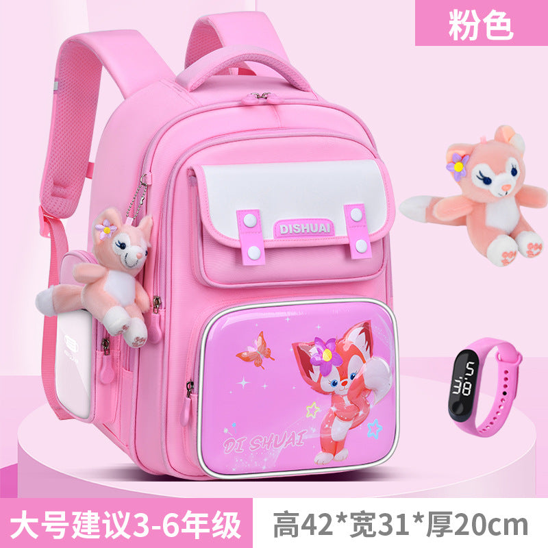 Elementary school backpack for boys, grades 1-2, ages 3-6, lightweight, child-friendly, spine-protecting, 2026 new model