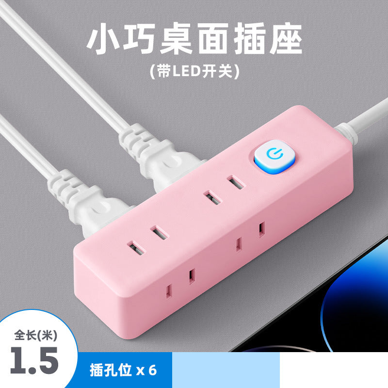 Two-pin socket 2-hole plug for homeusb power strip two-pin plug wiring board two-claw plug-in board two-pin power strip
