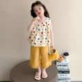 Girls' fashion set - summer  new arrival: baby bowknot tank top & stylish two-piece outfit for little girls
