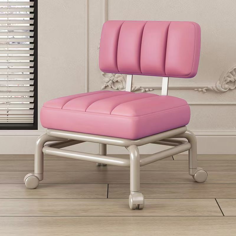 Manufacturer wholesale universal wheel stool pulley square Internet celebrity lazy backrest chair household with wheel shoe change dismantling express