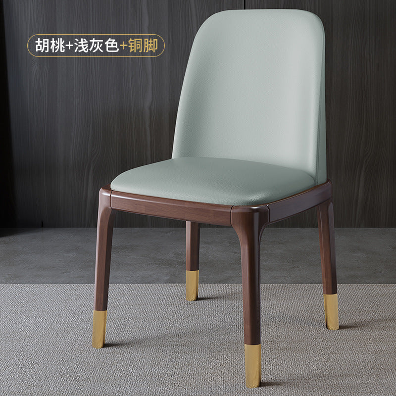 Wood style b&baccessible luxury upholstered back chair scandinavian solid wood dining chair for homemoderncasual restaurant hotel chair