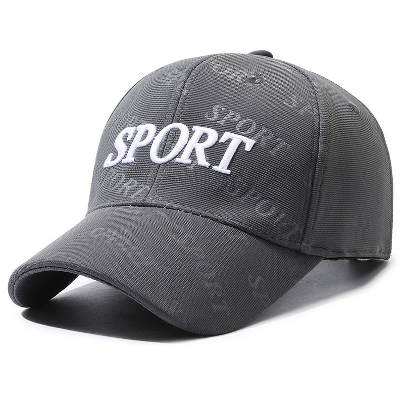 Baseball Cap Letter Embroidery Cap Men's and Women's Fashion Casual Versatile Hat Outdoor Sports Shade Sun Protection Hat