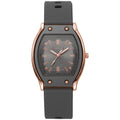 New arrival tweed style wine barrel square women's silicone watch high-looking women's watch student women's niche style quartz watch
