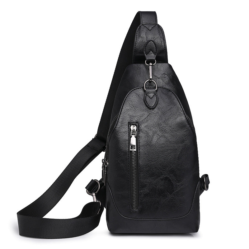 Cross-border popular women's bags PU bags, messenger bags, spring women's versatile retro breast bags, fanny packs, one piece wholesale