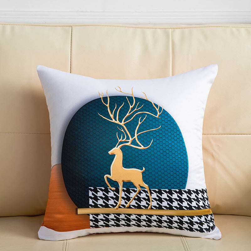 Accessible luxury cool pillow sofa cushion living room scandinavian cushion cover casual bedside cushion rectangular large backrest