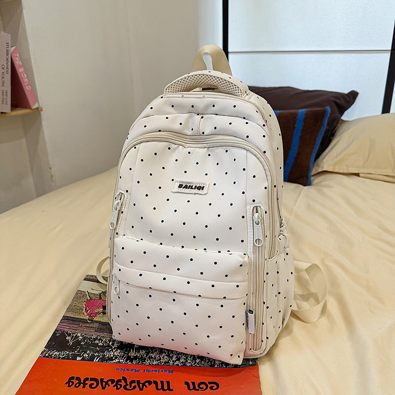 2025 new spring outing: stylish & chic solid color/floral casual student backpack - fresh & feminine everyday bag