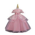 Export ready-made children's dress sequin flower wedding dress princess dress girl piano performance dress girl dress