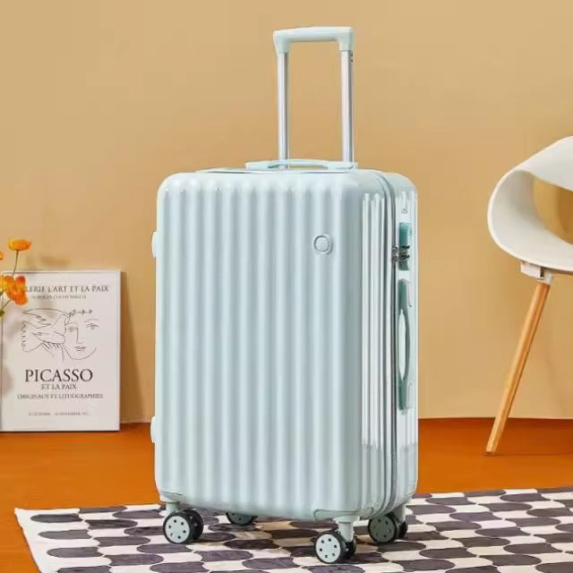 Luggage box for women, small 20inch pull rod box, universal wheel 24inch male student, durable and strong password travel leather box