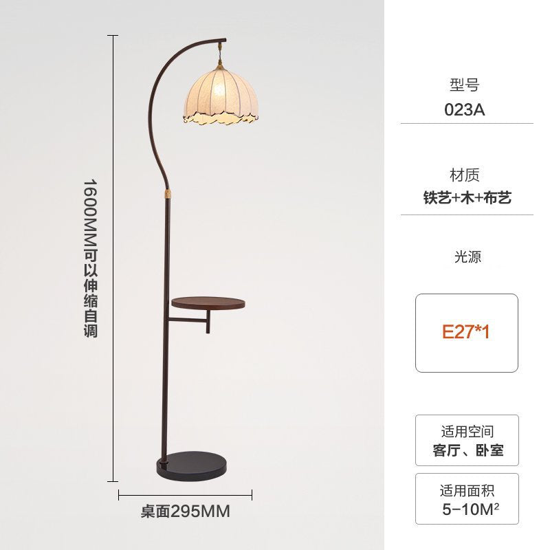 Medieval style floor lamp living room sofa beside wabi-sabi style classy study bedroom storage all-in-one atmosphere bedside lamp
