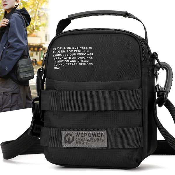 WEPOWER new outdoor commuting light wearable fanny pack trendy fashion anti-splash messenger shoulder bag