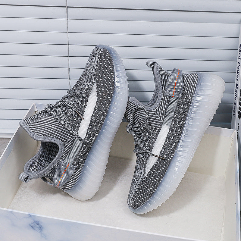 350 flyknit spring/summer new collection: versatile, trendy, casual, athletic, running shoes - soft, flat, sock-style, breathable mesh