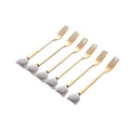 Cartoon stainless steel spoon and fork set - stylish dessert spoons, fruit forks, and ceramic mini forks for home use - wholesale