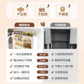 Household kitchen storage cabinet floor-standing multi-layer double door cabinet microwave dish storage cabinet movable storage rack