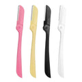 Women's folding eyebrow razor with safety guard - eyebrow shaping tool for makeup - wholesale eyebrow razor factory
