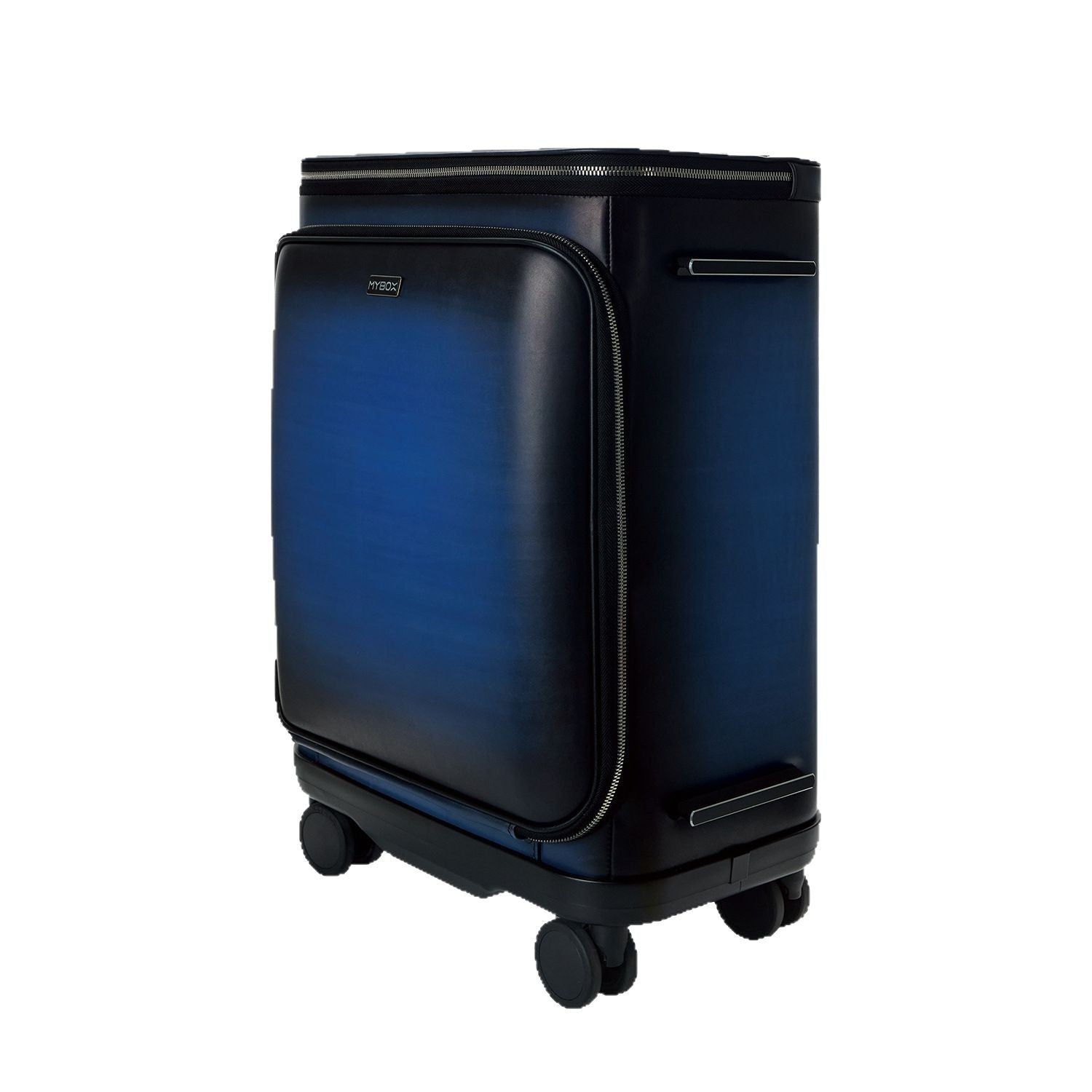 mybox all-animal cowhide trolley case 24-inch universal wheel business large-capacity combination lock suitcase black